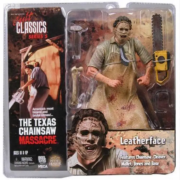 NECA 7寸可动人形系列 Cult Classics/崇拜经典系列 电影 德州电锯杀人狂 皮脸2.0 第5代