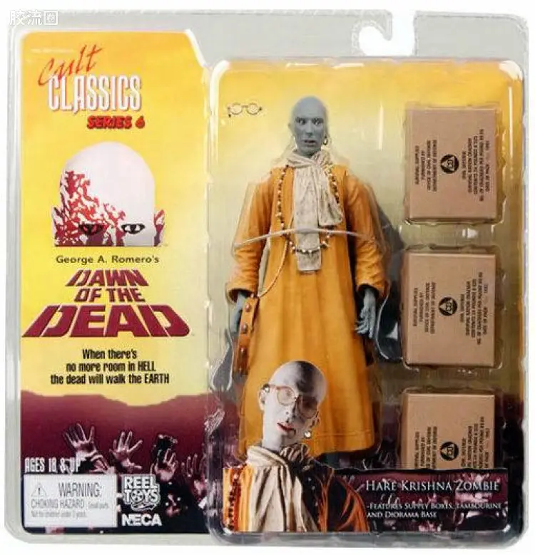 NECA 7寸可动人形系列 Cult Classics/崇拜经典系列 电影 活死人黎明 哈瑞丧尸 第6代
