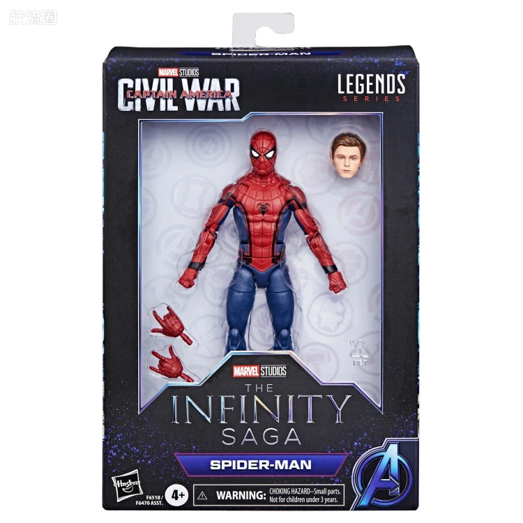 Marvel Legends/漫威传奇 可动人偶系列 漫威:无限传奇系列 电影 美队3 内战蜘蛛侠