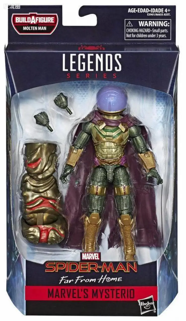 Marvel Legends/漫威传奇 可动人偶系列 电影 蜘蛛侠:英雄远征 熔融人系列 电影 蜘蛛侠:英雄远征 神秘客
