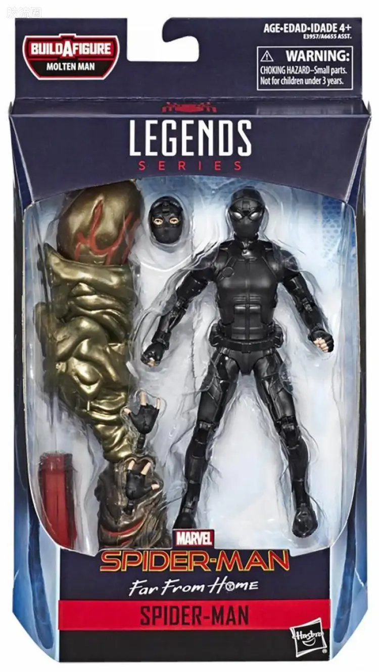Marvel Legends/漫威传奇 可动人偶系列 电影 蜘蛛侠:英雄远征 熔融人系列 电影 蜘蛛侠:英雄远征 蜘蛛侠(隐身服)