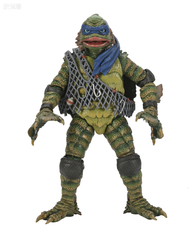 NECA 7寸可动人形系列 环球怪物 X 忍者神龟系列 电影 黑湖妖谭 莱昂纳多