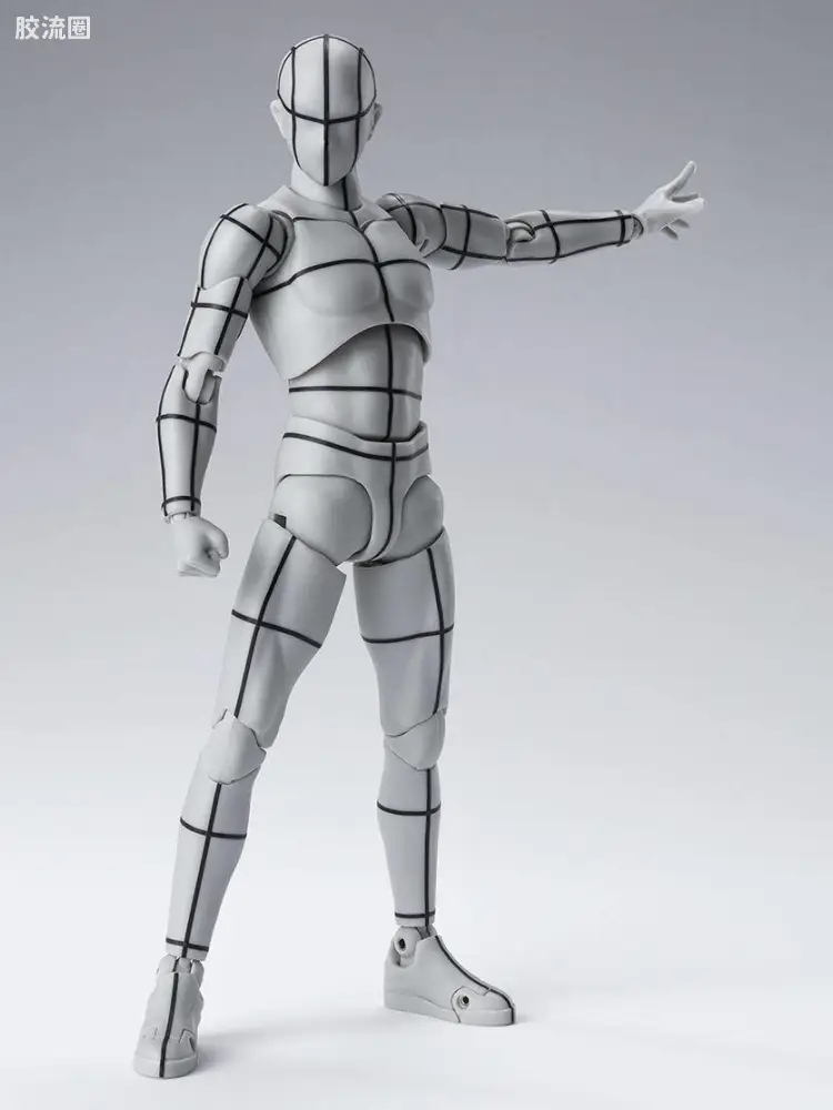 SHF 素体君&素体酱 男性素体 -线框- 灰色ver.