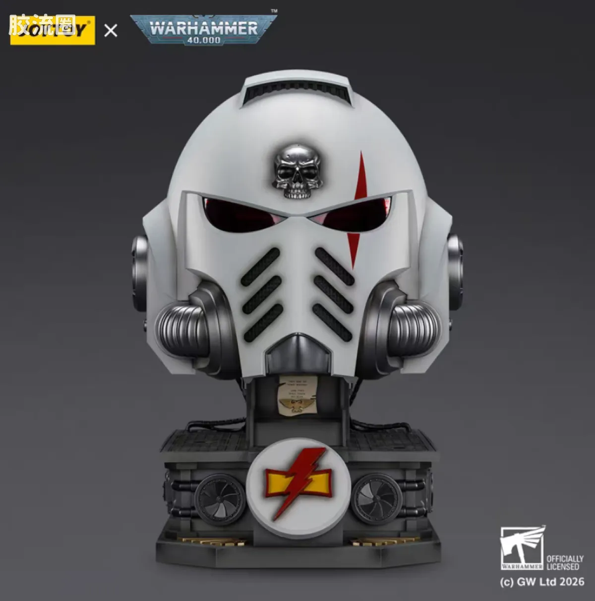 JOYTOY x 战锤40K 会员积分配件/杂项 白疤 MKX头盔 头盔＆底座