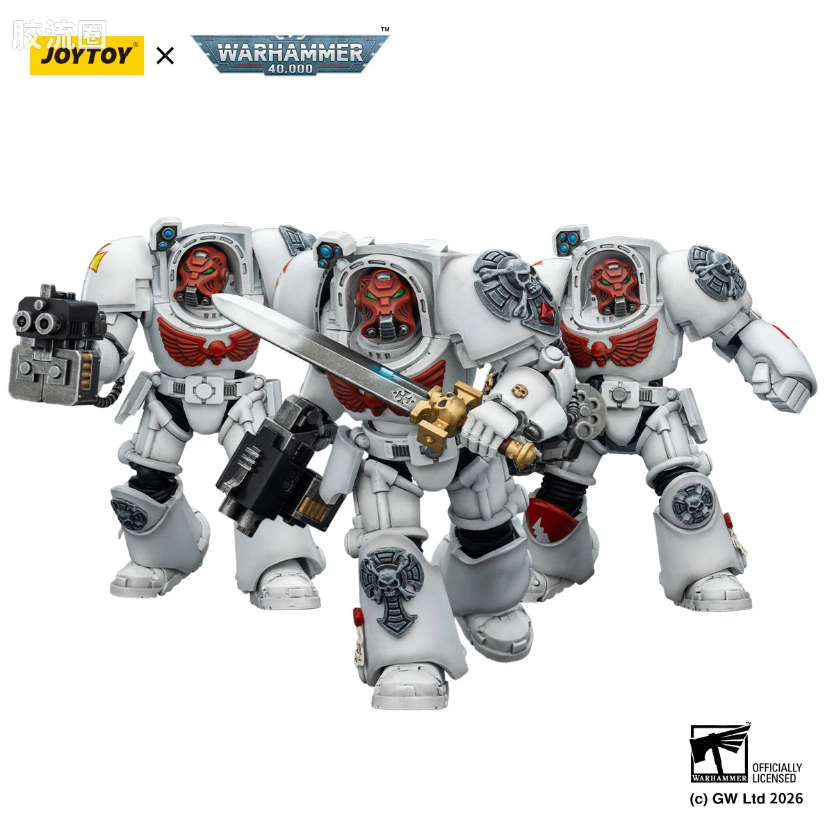 JOYTOY x 战锤40K null 白疤军团 终结者小队