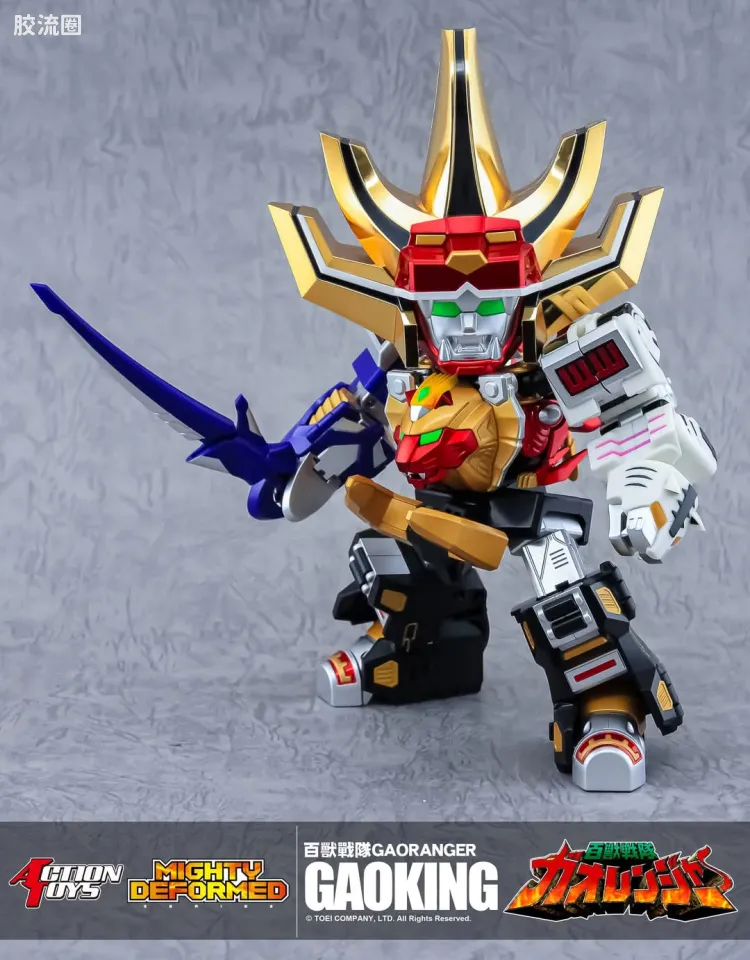 ACTION TOYS机甲成品系列 MIGHTY DEFORMED系列 <百兽战队牙吠连者> 百兽合体 牙吠王