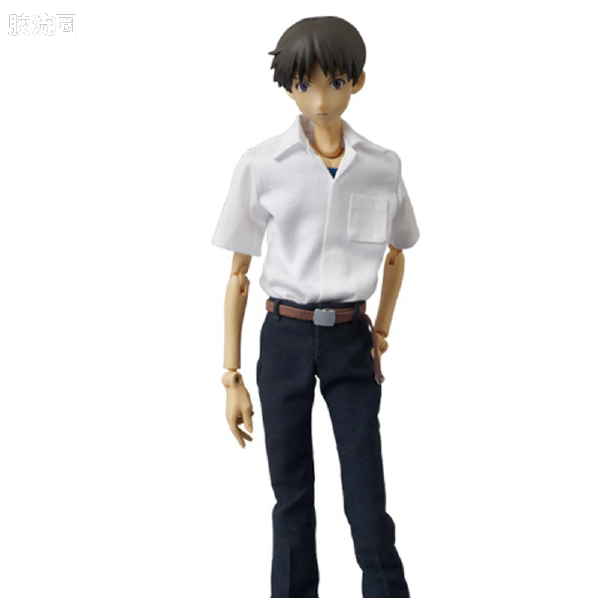 RAH12寸真人皮偶系列玩具 新世纪福音战士 碇真治 制服版