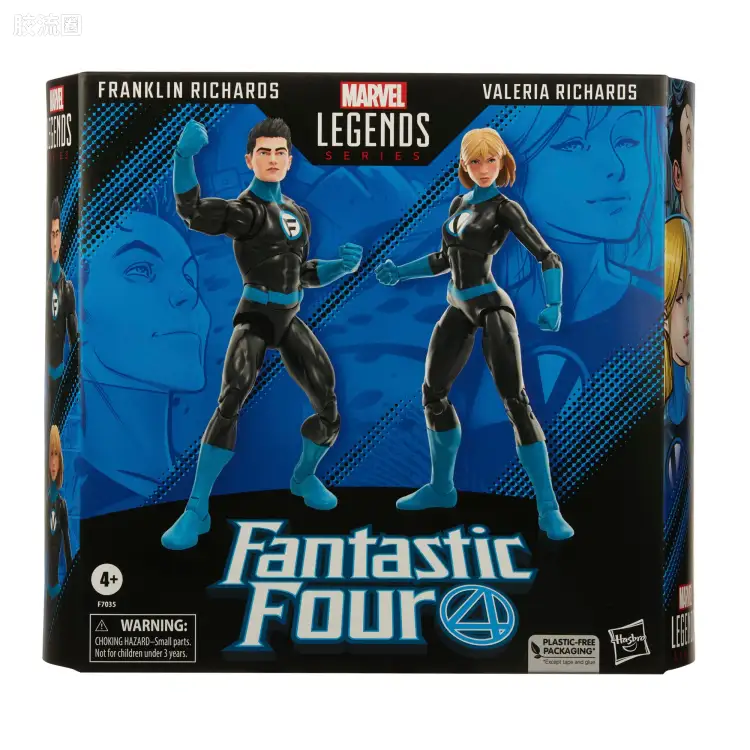 Marvel Legends/漫威传奇 可动人偶系列 多人套 神奇四侠 富兰克林&瓦莱里