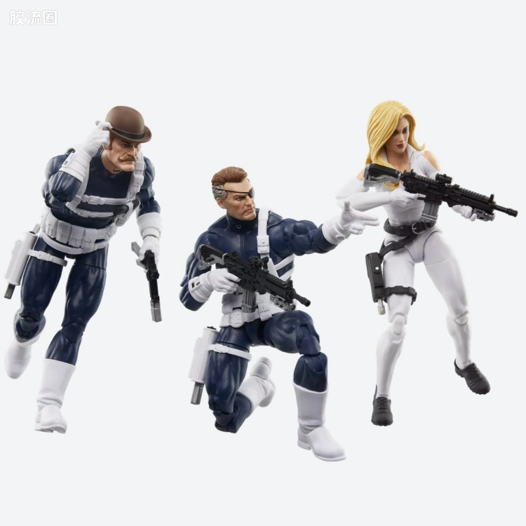Marvel Legends/漫威传奇 可动人偶系列 美国队长系列 神盾局三人套