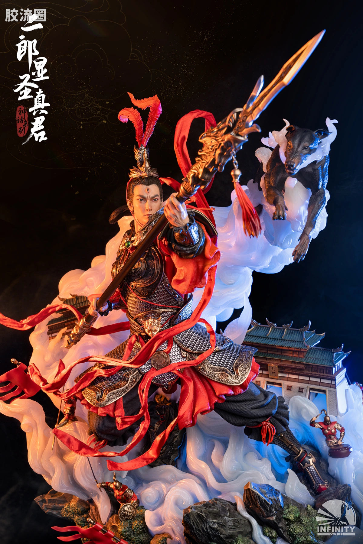 开天工作室 日系手办&雕像系列 神话系列 开天工作室神话系列手办摆件艺术雕像二郎神显圣真君杨戬 - 图片