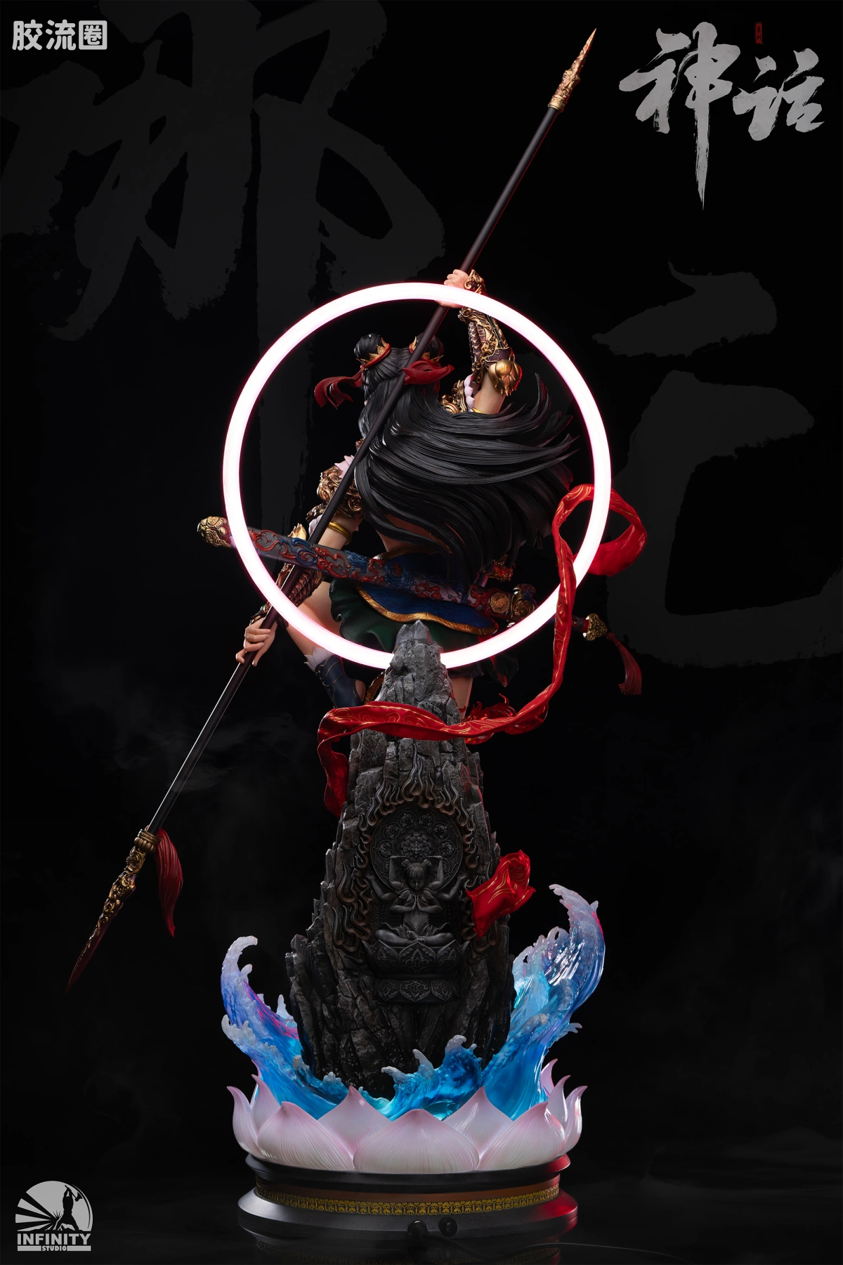 开天工作室 日系手办&雕像系列 神话系列 神话系列 哪吒 化莲重生 1/4全身像 - 图片