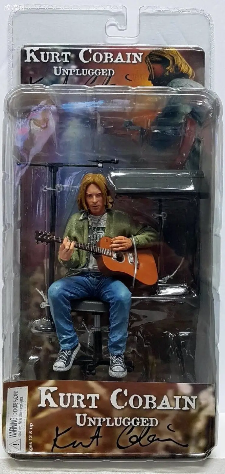 NECA 7寸可动人形系列 音乐 科特·柯本(拔出版)