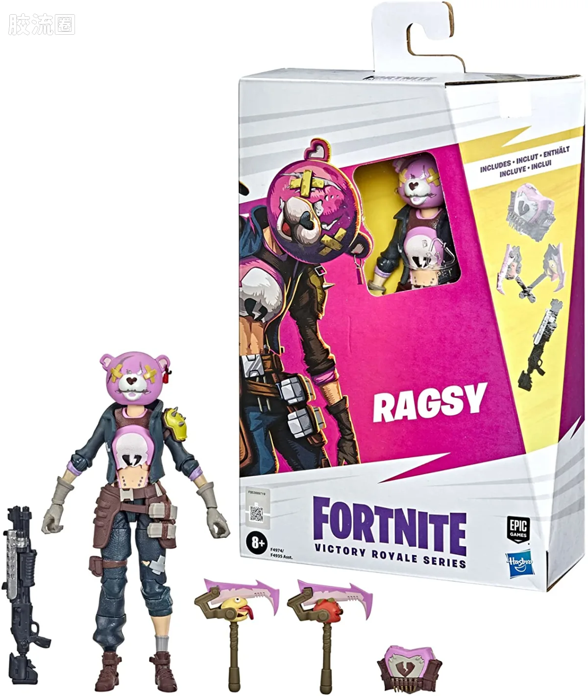 孩之宝 堡垒之夜系列 Victory Royale Series/胜利皇家系列 粉熊