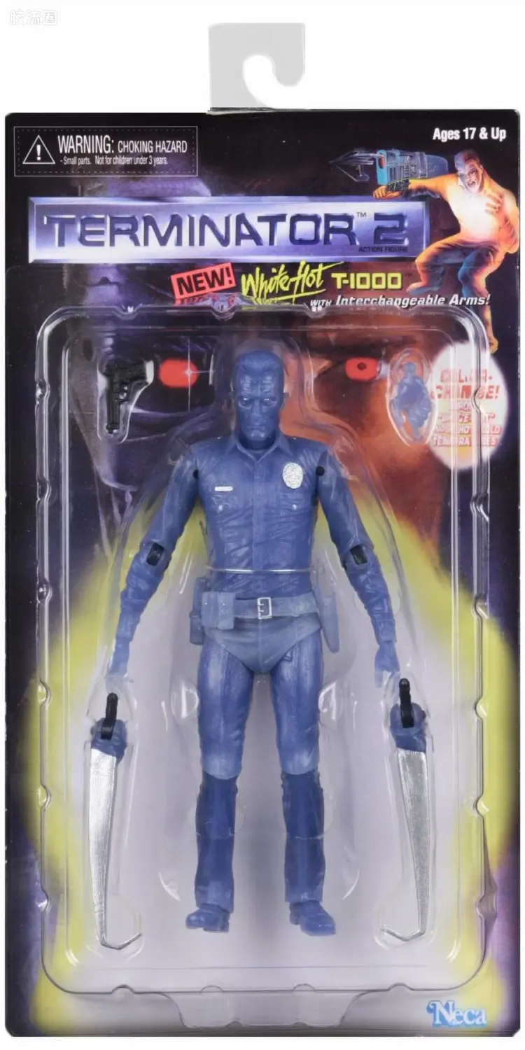 NECA 7寸可动人形系列 终结者系列 终结者2 T-1000(致敬版)