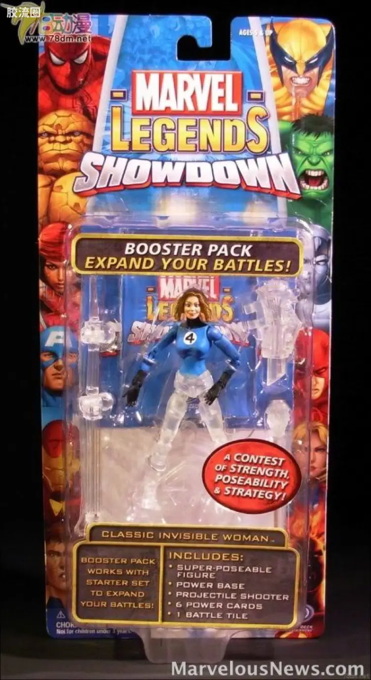 Marvel Legends Showdown Booster Packs 第4代 经典隐形女 特别版 半身隐形