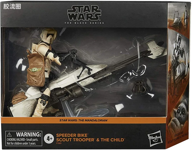 星球大战 THE BLACK SERIES Amazon独家发售版 美剧 曼达洛人 侦察兵,格洛古&飞行摩托