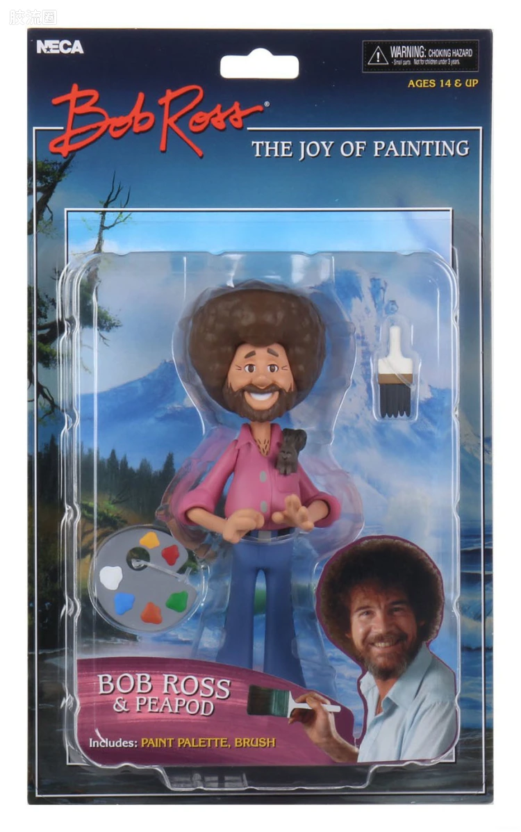 NECA 7寸可动人形系列 Toony/微小系列 美国画家 鲍勃·罗斯