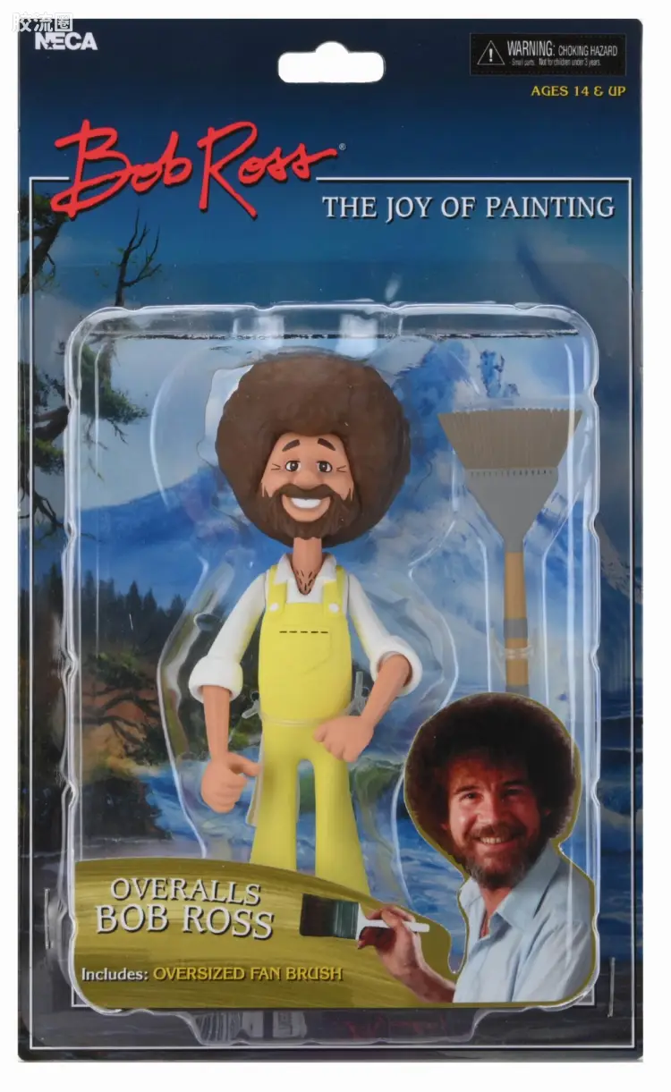 NECA 7寸可动人形系列 Toony/微小系列 美国画家 鲍勃·罗斯 工作服