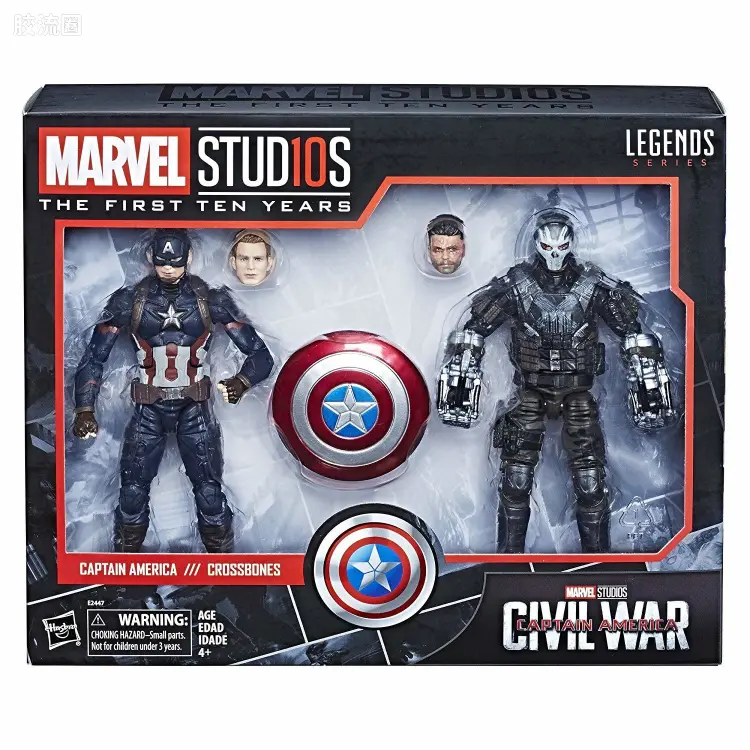 Marvel Legends/漫威传奇 可动人偶系列 Marvel电影宇宙 前10年电影系列 美国队长3 美国队长VS交叉骨