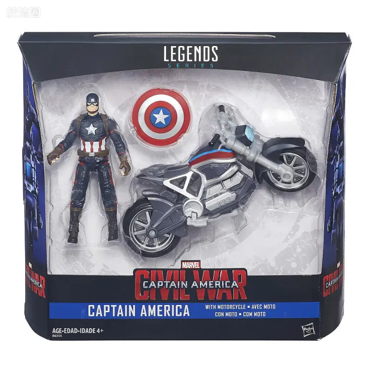 Marvel Legends/漫威传奇 可动人偶系列 3.75寸系列 美国队长3 美国队长与摩托车