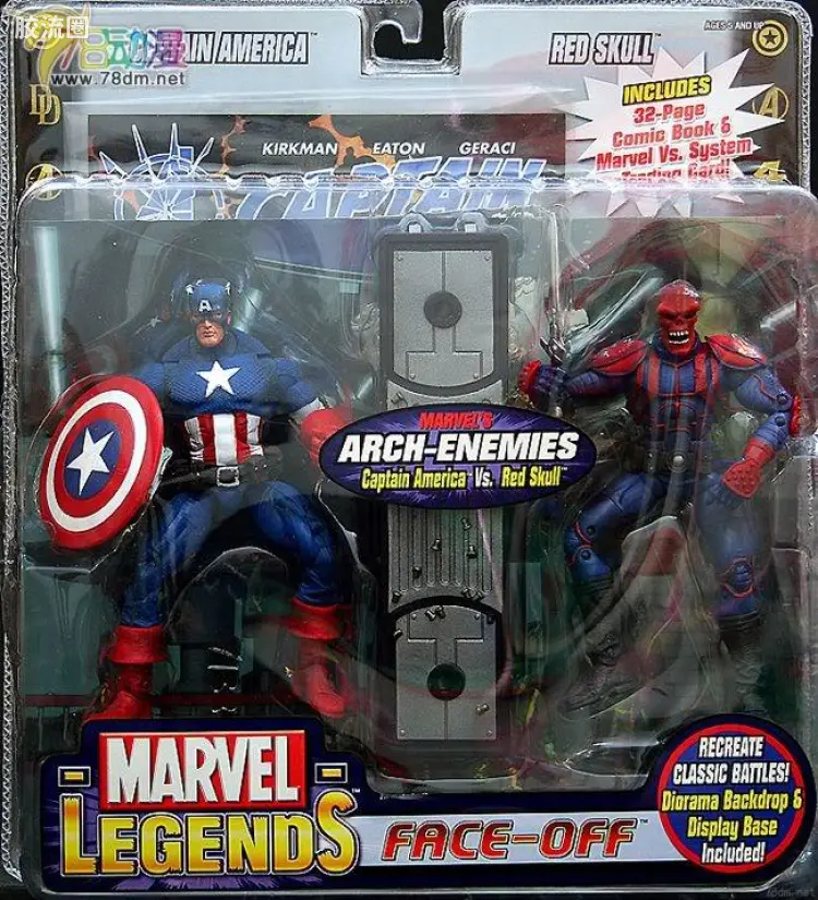 Marvel Legends/漫威传奇 可动人偶系列 双面 第1代 美国队长与红骷髅