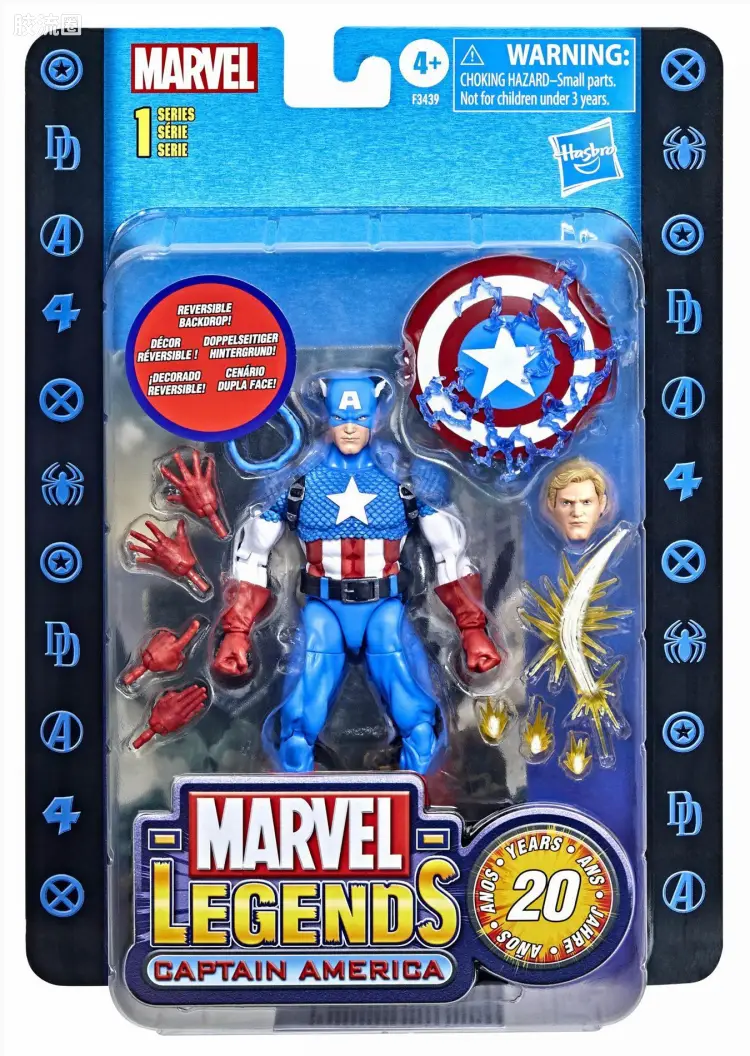 Marvel Legends/漫威传奇 可动人偶系列 Toy Biz 致敬版 美国队长 第1代