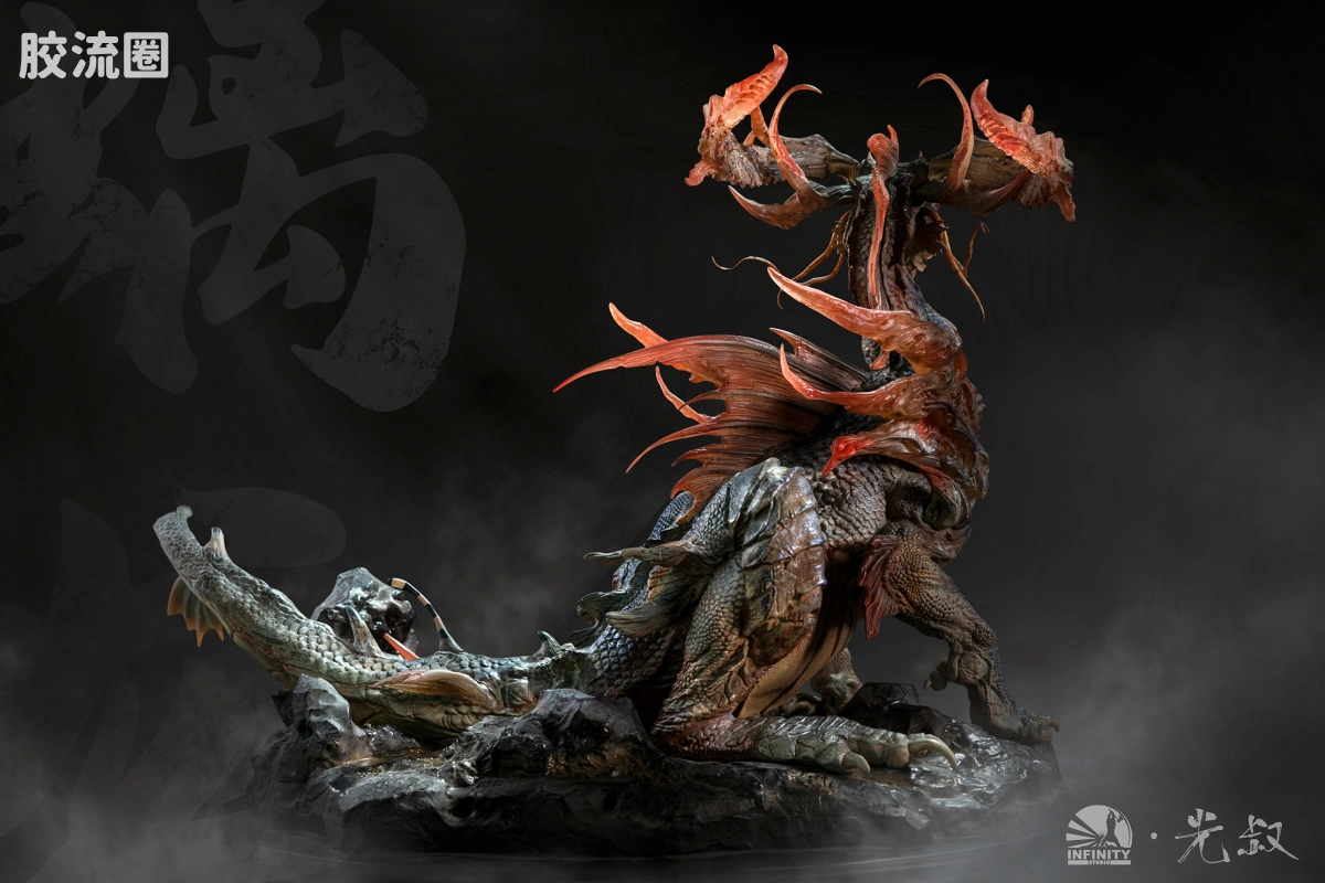 开天工作室 日系手办&雕像系列 艺术家系列 金鳞·志异 大螭龙 - 图片