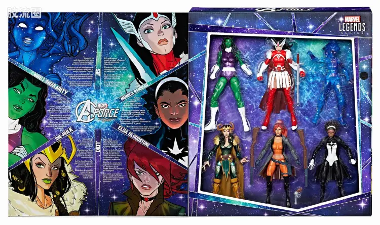 Marvel Legends 礼盒版 女版复仇者联盟 6人盒装(只限玩具反斗城) 艾尔莎·血石