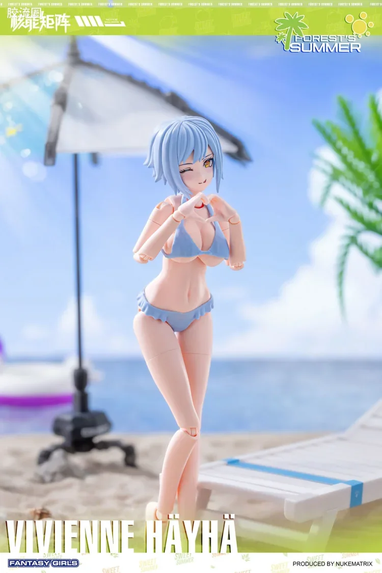 核能矩阵 机娘拼装模型 泳装系列 薇薇安·海耶-夏日闪耀·ver - 图片