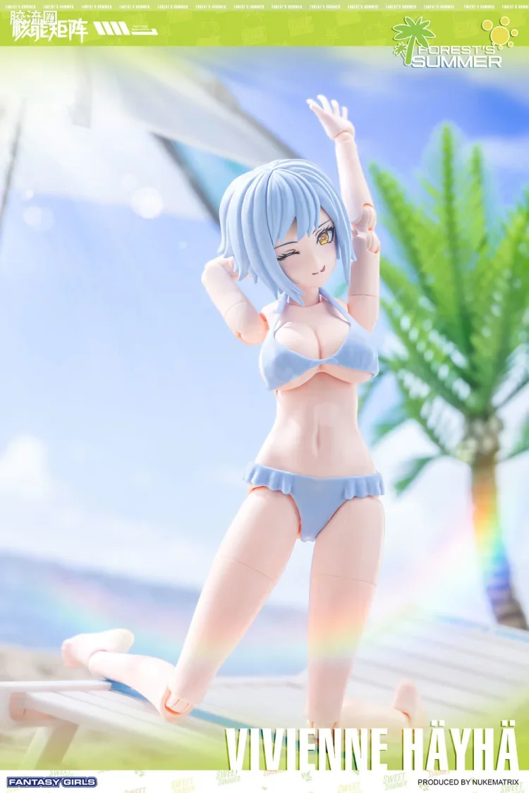 核能矩阵 机娘拼装模型 泳装系列 薇薇安·海耶-夏日闪耀·ver - 图片