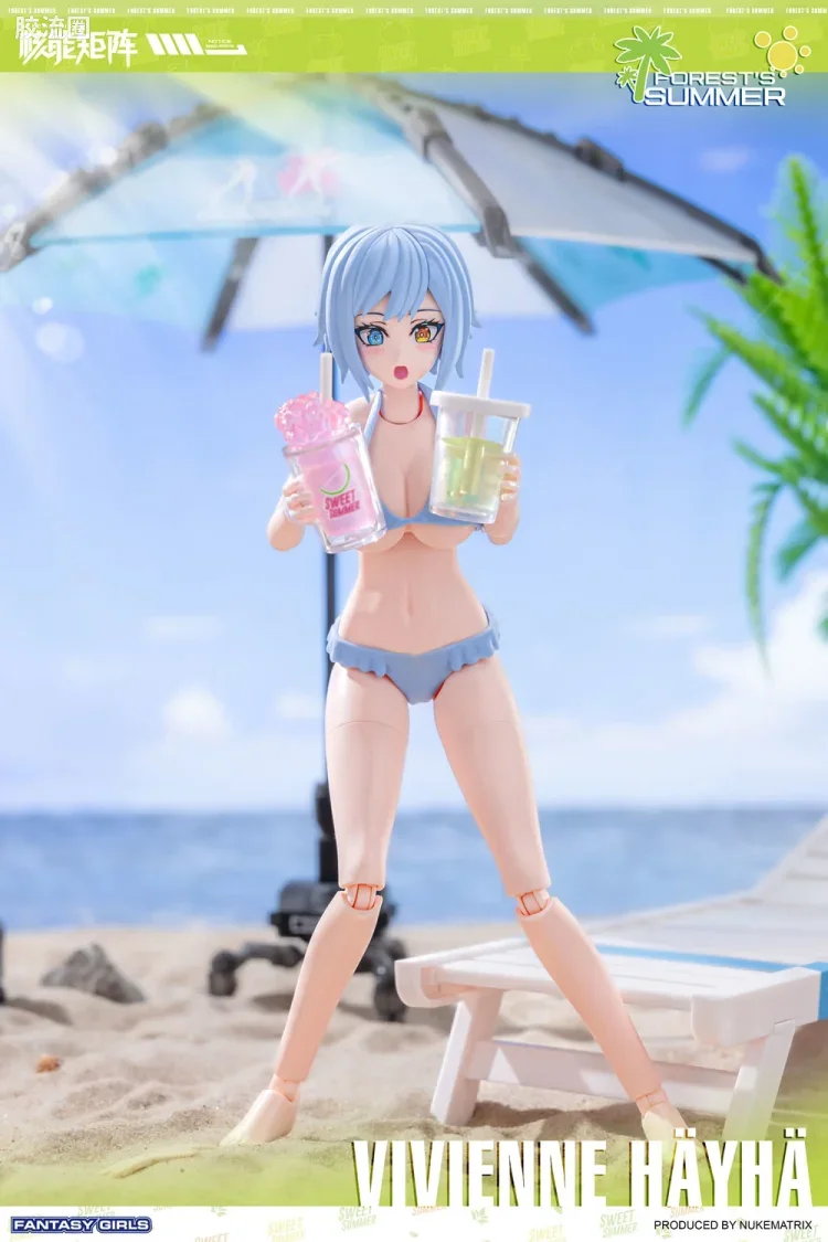 核能矩阵 机娘拼装模型 泳装系列 薇薇安·海耶-夏日闪耀·ver - 图片