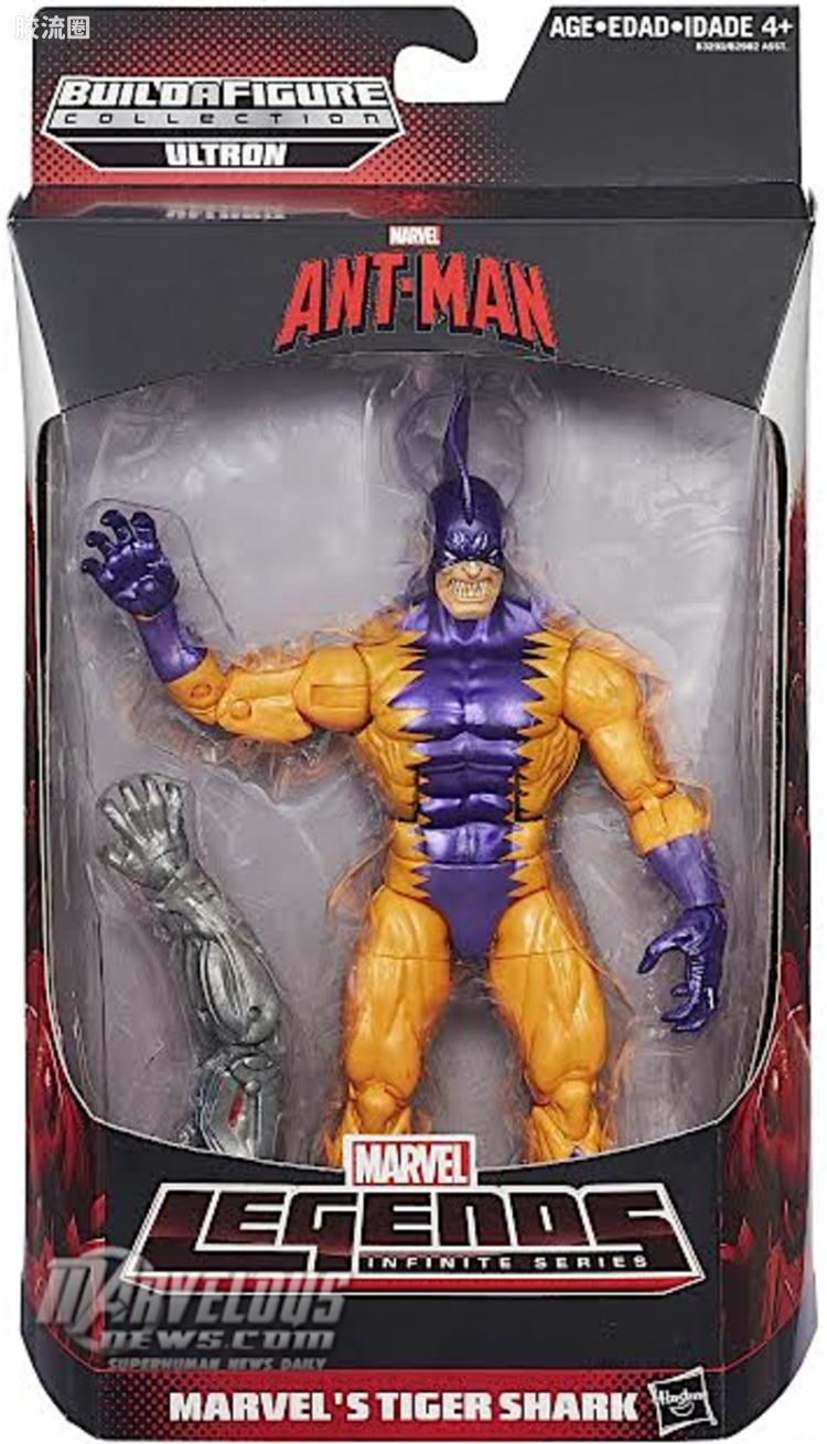 Marvel Legends/漫威传奇 可动人偶系列 奥创系列 虎鲨人
