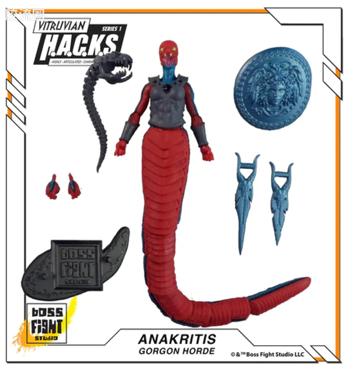 维特鲁威 H.A.C.K.S. 系列1 希腊人vs.戈尔贡人 蛇妖 Anakritis