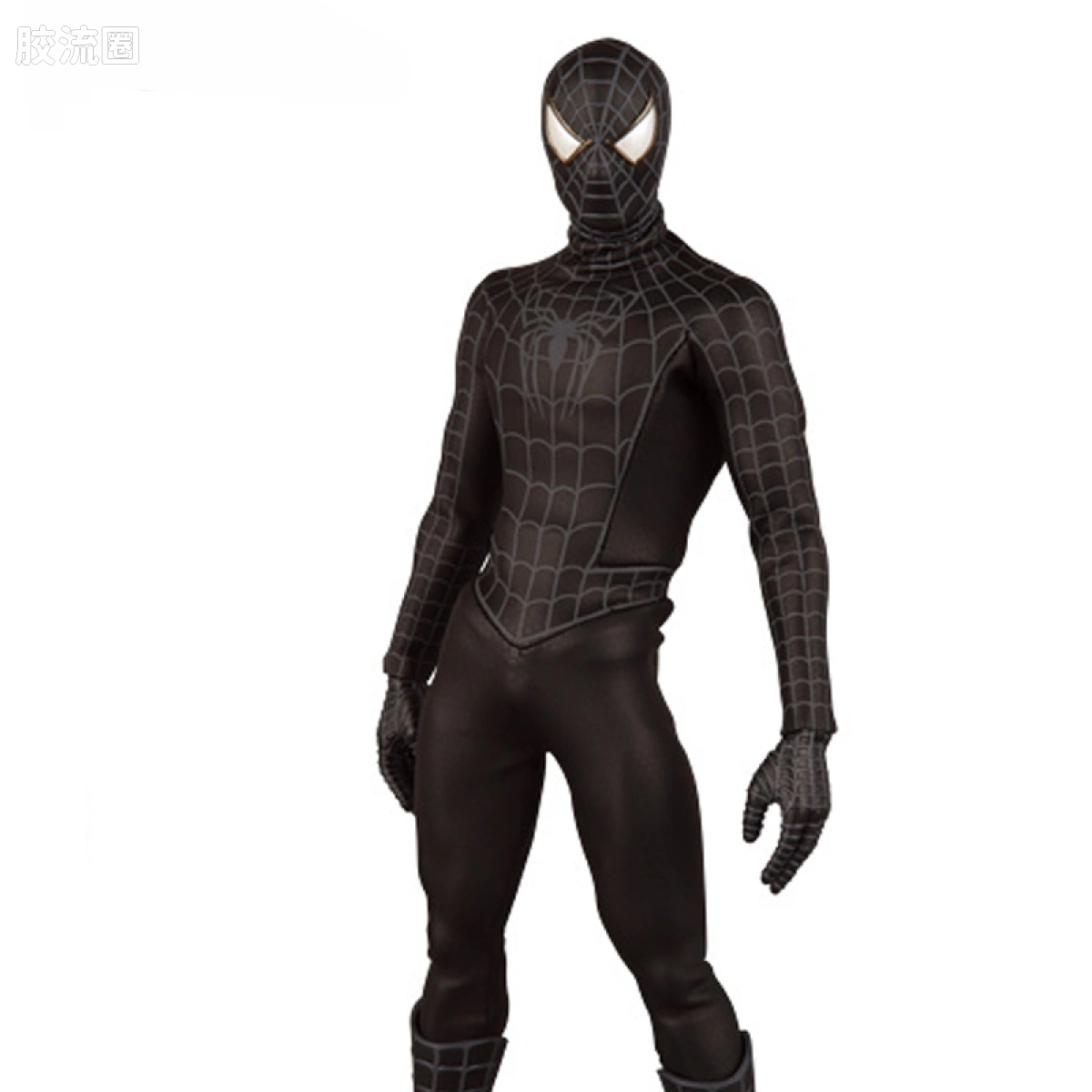 RAH12寸真人皮偶系列玩具 MARVEL角色 蜘蛛侠3版黑色蜘蛛侠