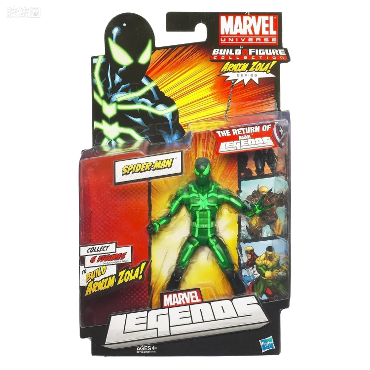 Marvel Legends/漫威传奇 可动人偶系列 2012年 第2代 蜘蛛侠( 绿色特别版)