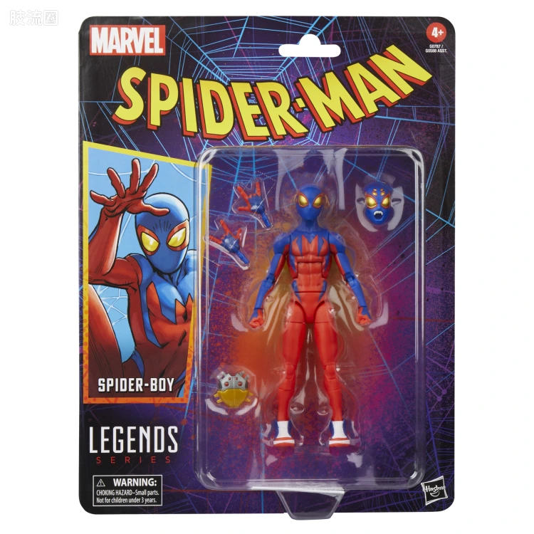 Marvel Legends/漫威传奇 可动人偶系列 蜘蛛侠 漫画 复古挂卡系列 蜘蛛小子