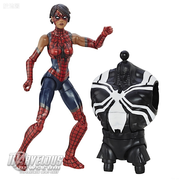 Marvel Legends/漫威传奇 可动人偶系列 太空毒液系列 蜘蛛少女(艾希莉)