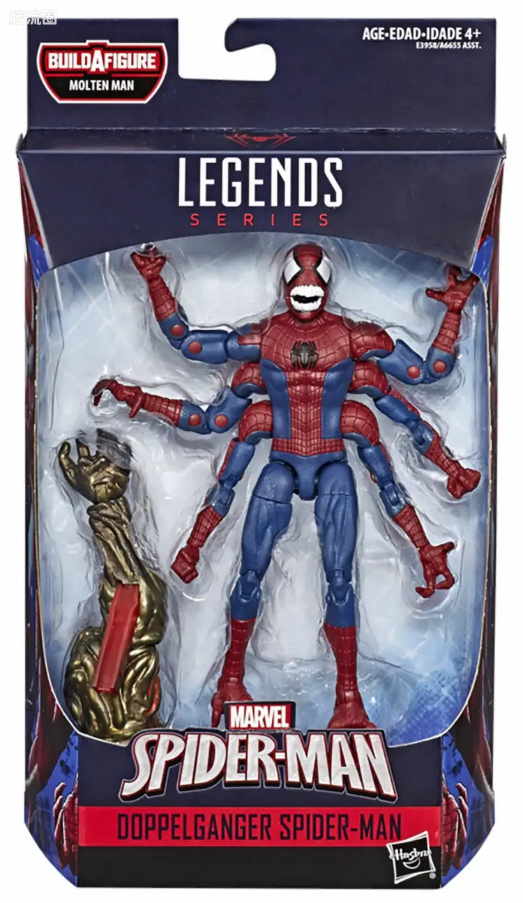 Marvel Legends/漫威传奇 可动人偶系列 电影 蜘蛛侠:英雄远征 熔融人系列 蜘蛛幽灵