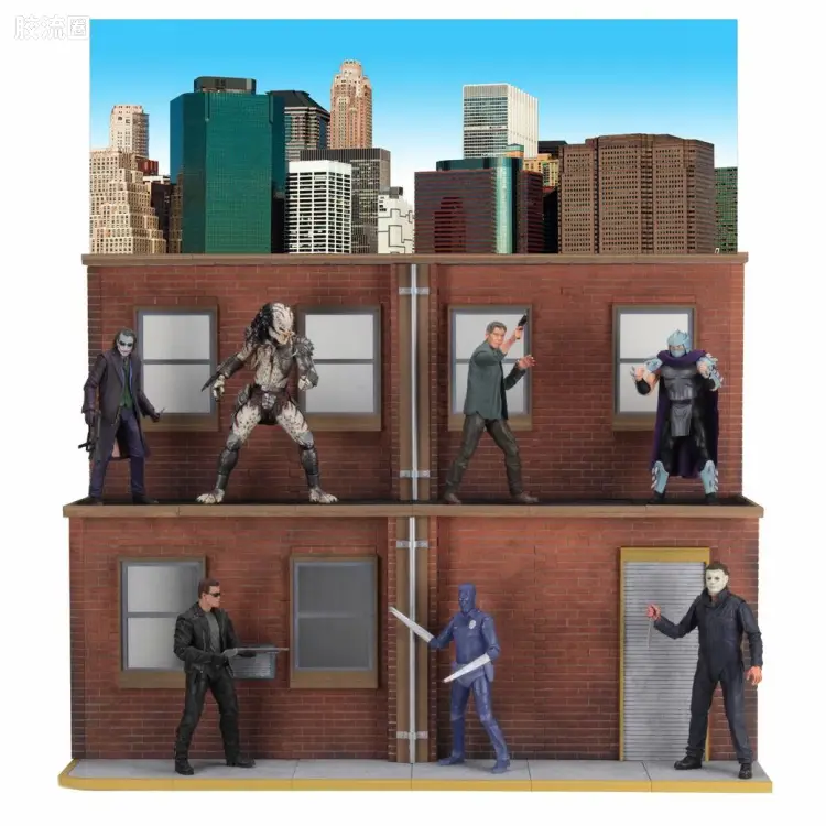 NECA 7寸可动人形系列 场景系列 街景大夏
