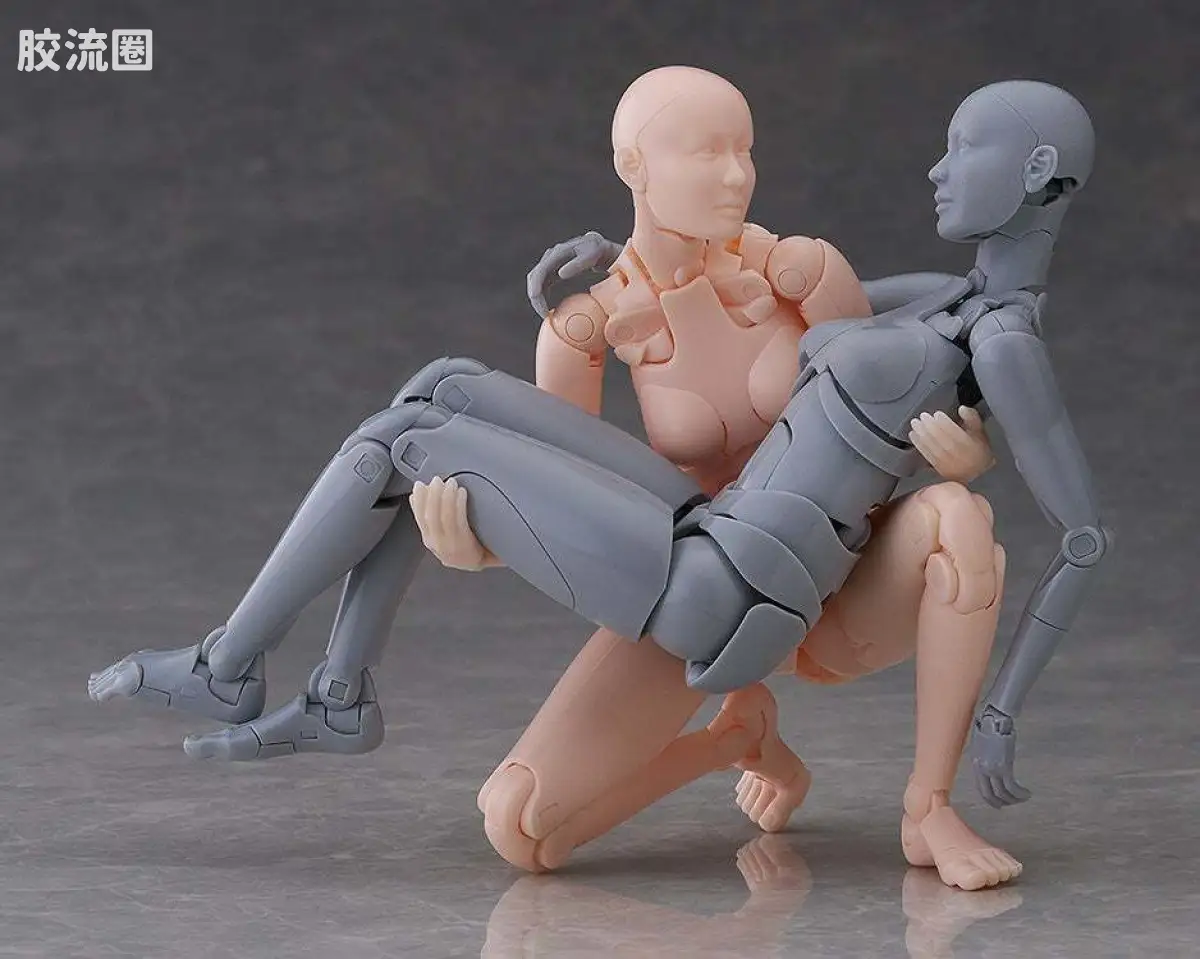 Max Factory 手办系列 普通版 西村式素描人偶 OLIVE GRAY/FLESH