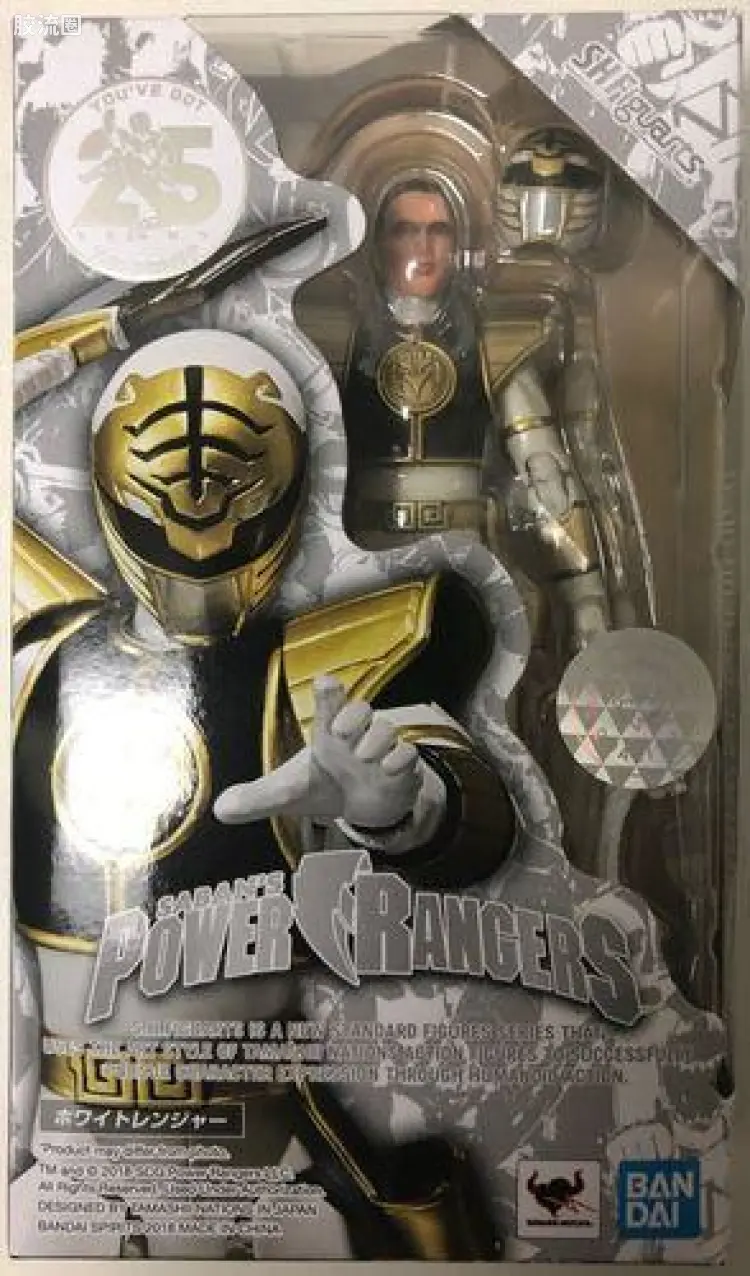 SHF 超凡战队系列 超凡战队 MMPR 白衣