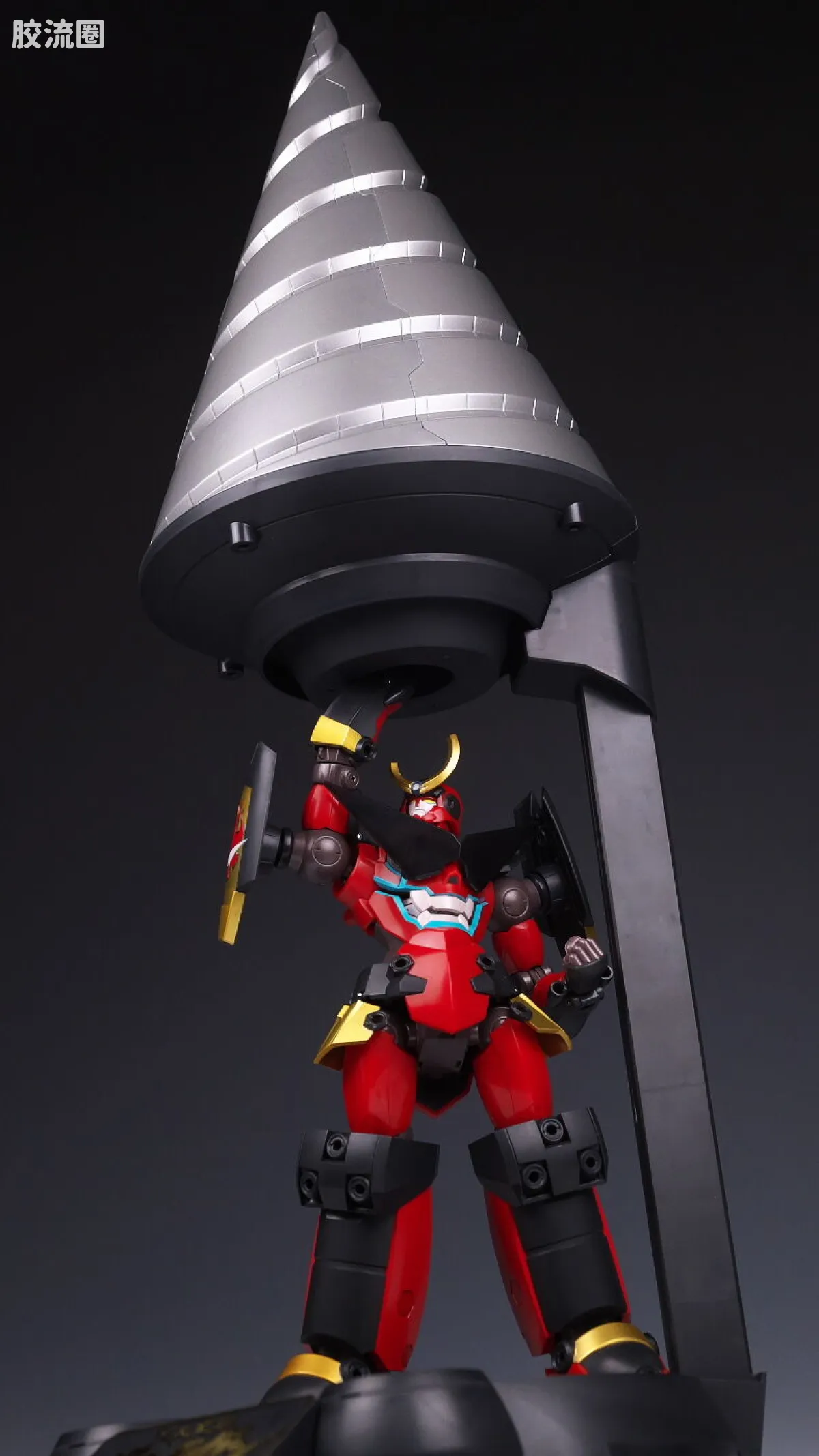 超合金魂系列合金玩具 普通版 GX-107 完全变形合体红莲螺岩＆大回转巨大钻头套装 - 图片