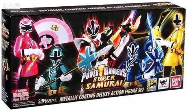 SHF 超凡战队系列 超级武侍战队 金属涂层豪华人偶套装