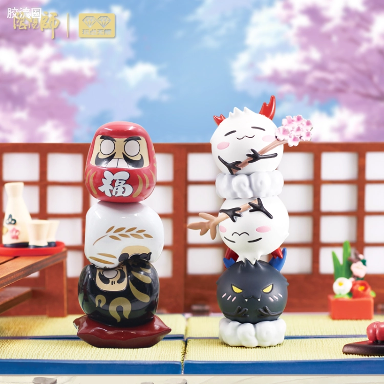 奥迪双钻盒蛋盲盒系列 阴阳师系列 达摩茨球叠叠乐