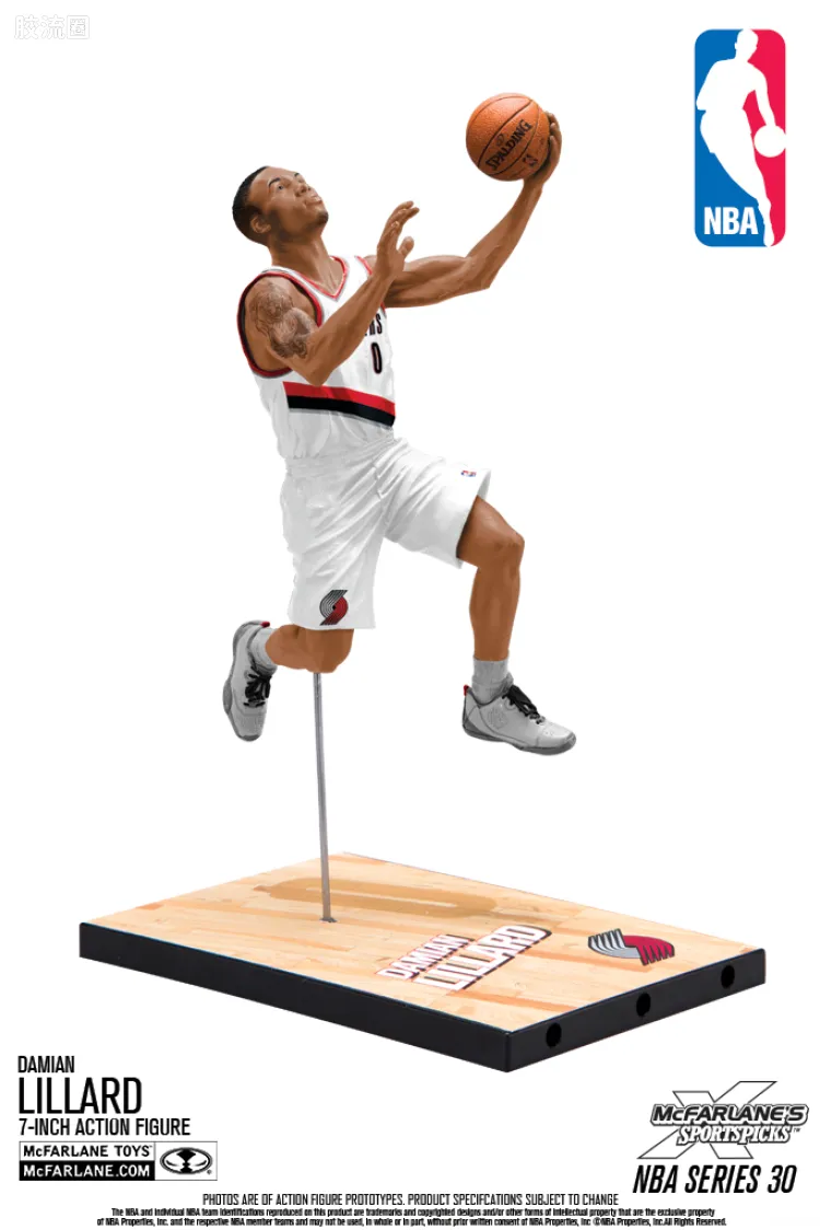 麦克法兰NBA篮球系列玩具 第30代 达米恩·利拉德