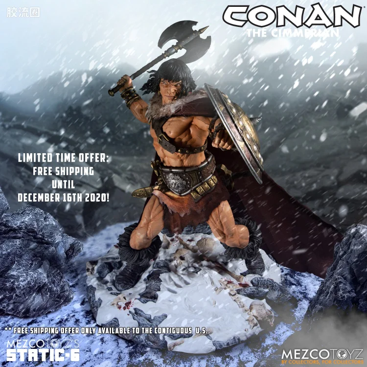 Mezco 综合系列 Static Six/静态-6 雕像系列 野蛮人柯南 柯南
