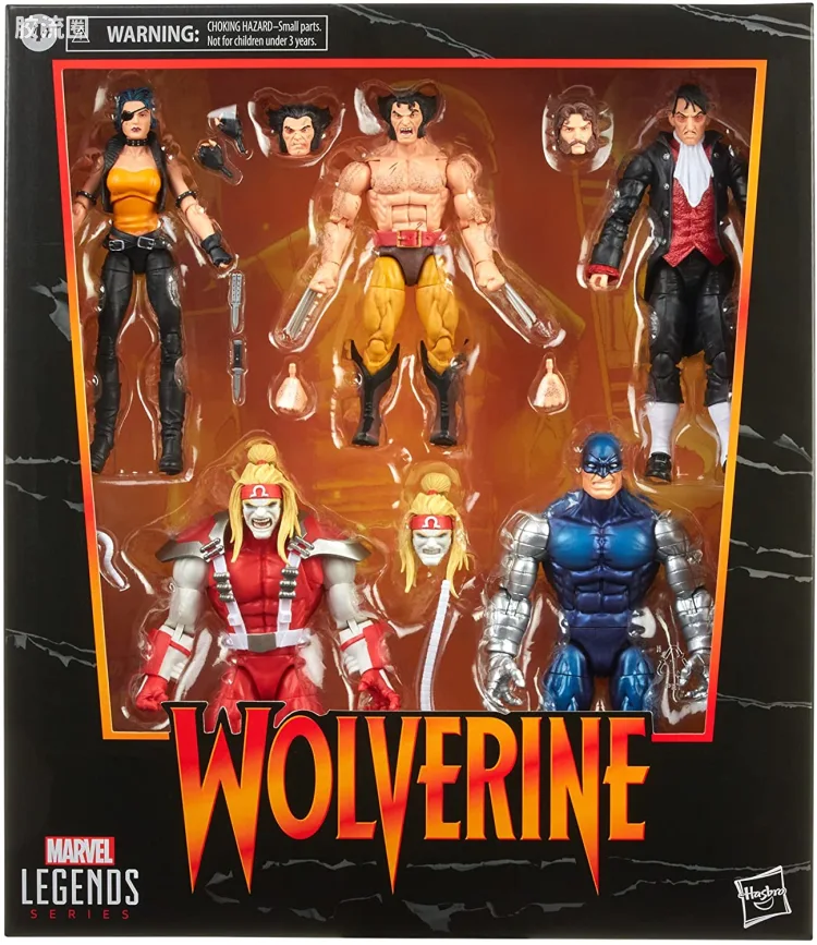 Marvel Legends/漫威传奇 可动人偶系列 礼盒版 金刚狼 5人盒装