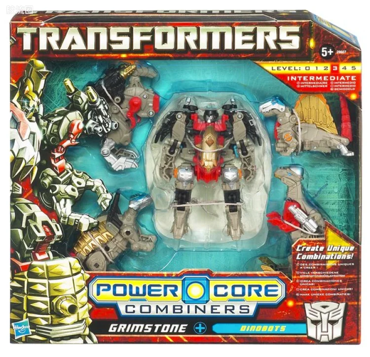 变形金刚PCC 能量核心组合金刚系列 能量合体 钢石Grimstone with Dinobots