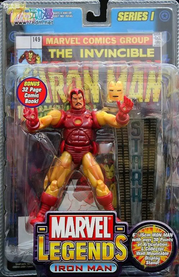 Marvel Legends/漫威传奇 可动人偶系列 第1代 钢铁侠