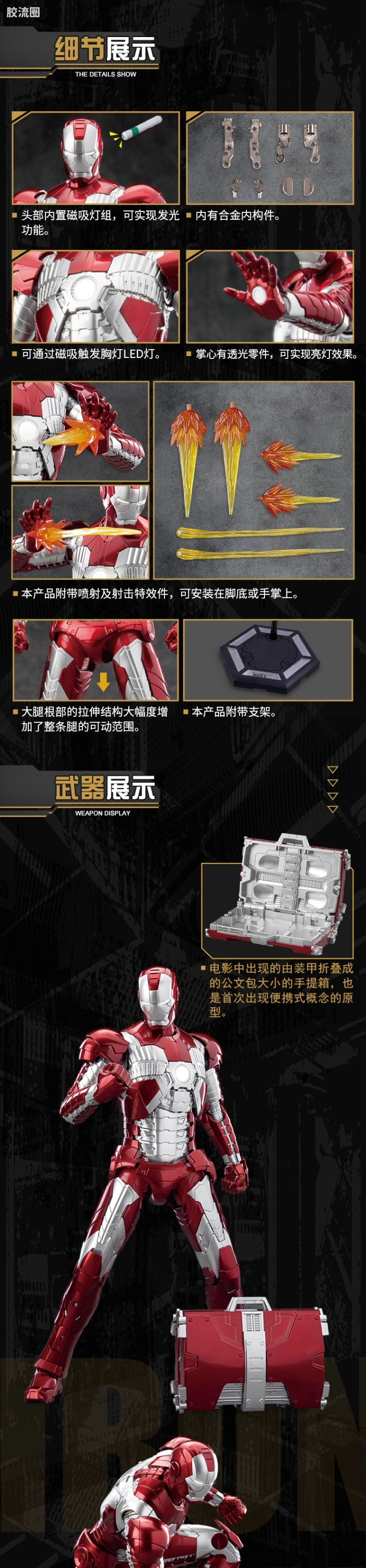 御模道美系系列 普通版 钢铁侠MK5 - 图片